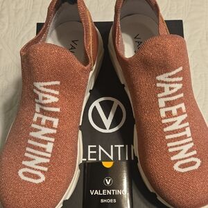 Valentino Rust Slip-On Sneakers